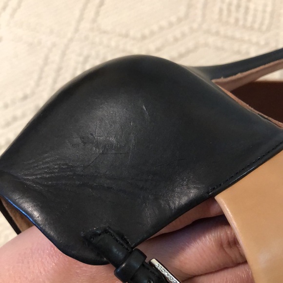 Coach “Heart” leather heels size 8 natural/black - Picture 12 of 15